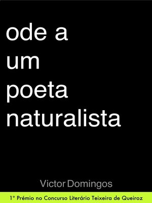 cover image of Ode a Um Poeta Naturalista